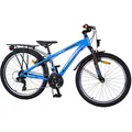 Produktbild: Volare Kinderfahrrad - Cross - Jungen - 26 oder 24 Zoll- bis 115kg - 18 Gänge - 8-12 Jahre, 85% zusammengebaut, 2 Handbremsen blau