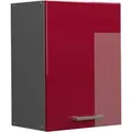 Produktbild: Vicco Hängeschrank R-Line Hängender Küchenschrank Bordeaux Hochglanz/Anthrazit 45 cm