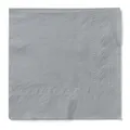 Produktbild: Sovie HOME Serviette in SILBER aus 3-lagigem Tissue, 40 x 40cm, 1/4 Falz, 20 Stück, elegante Papierservietten für Hochzeit, Party, Dinner, Event & Feier