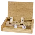 Produktbild: Toys pure Würfelspiel Shut the box Klappbrett Brettspiel Holzspiel NEU & OVP