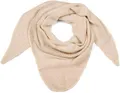 Produktbild: styleBREAKER Damen Großer Strick Dreieck Schal einfarbig meliert | Weiches warmes Winter Dreiecktuch | Strickschal aus Viskose Wolle für kuschlige Looks, Farbe:Beige