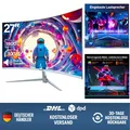 Produktbild: Curved Monitor 27 Zoll 100Hz Mit Lautsprecher, 1800R Gebogen PC Bildschirm FHD