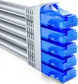 Produktbild: deleyCON 5x 2m CAT6 Netzwerkkabel Set - U-UTP RJ45 CAT-6 LAN Kabel Patchkabel Ethernetkabel DSL Switch Router Modem Repeater Patchpanel - Grau