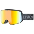 Produktbild: uvex pyrit FM - Skibrille für Damen und Herren - Filterkategorie 3 - vergrößertes, beschlagfreies Sichtfeld - schwarz matt dl-rot-klar S3 - one size