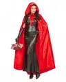 Produktbild: Horror-Shop Vampir-Kostüm Roter Umhang mit Kapuze, Satin, Länge ca. 145 cm