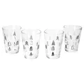 Produktbild: Ritzenhoff & Breker Weihnachtsbaum 4er Set Glühweingläser I 240ml, H 11cm I Tee-Glas mit Tannenbaum-Dekor in Schwarz & Weiß I Weihnachtsglas für Kaffee, Eierlikör & Co an Nikolaus & zum Advent