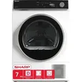 Produktbild: Sharp KD-NHA7S6GW1D-DE Wärmepumpentrockner, 7 kg, BubbleDrum, WaveCabinet, LED-Trommellicht, Super Silent, 15 Programme, Energieeffizienzklasse D - Weiß