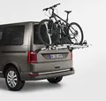 Produktbild: Volkswagen 7E0071104 Fahrradträger Original VW T6 Fahrradträger Heckklappe max. 4 Fahrräder, Nicht für elektrische Heckklappe