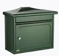 Produktbild: Burg Wächter Kopenhagen 882 GR Stahlblech-Briefkasten, Querformat, grün (12710)