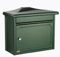 Produktbild: Burg Wächter Kopenhagen 882 GR Stahlblech-Briefkasten, Querformat, grün (12710)