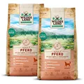 Produktbild: Wildes Land - Nr. 3 Pferd - 24 kg - mit Kartoffeln und Wildkräutern - Glutenfrei & Hypoallergen - Trockenfutter für Hunde - Hundefutter mit hohem Fleischanteil Hohe Verträglichkeit