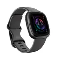 Produktbild: FITBIT Sense 2 Smartwatch Aluminium Elastomer, S/L, Shadow Grey/Graphite