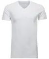 Produktbild: Ragman Herren 2 T-Shirt Doppelpack Bodyfit mit V-Ausschnitt, Weiß, L