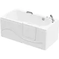 Produktbild: Home Deluxe - Seniorenbadewanne Liegend Mit Whirlpoolfunktion Vital M - 153 X 76 Cm Seitenauslage: Rechts Seniorenbadewanne Vital Sitzbadewanne Badewanne