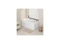 Produktbild: HOME DELUXE Seniorenbadewanne liegend mit Whirlpoolfunktion VITAL M - 153 x 76 cm Rechts