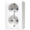 Produktbild: JUNG Steckdose SCHUKO 6020KIAWW 2fach (6020KIAWW)