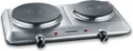 Produktbild: Severin Doppelkochplatte DK 1014 gebürstetschwarzsilber Kochplatte Doppelkochplatte Kochplatte Elektrisch
