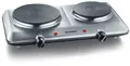 Produktbild: Severin DK 1014 Doppelkochplatte, 1000/1500W, 2 Heizringe, Edelstahl gebürstet/schwarz