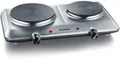 Produktbild: SEVERIN Doppel Kochplatte 2500W Campingkocher Herdplatte 2 Kochfelder Weiß