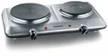 Produktbild: SEVERIN DK 1014 Doppel-Kochplatte 2 Massekochfelder 15 und 18 cm Edelstahl