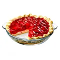 Produktbild: Pie Form Glas Pie Form mit Griffen -22cm 1.6 L Rund Pie Dish für 3-4 Personen