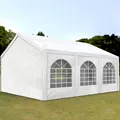 Produktbild: TOOLPORT Hochwertiges Partyzelt 4x6 m Pavillon Zelt PE Plane 450 N Gartenzelt Festzelt Wasserdicht weiß