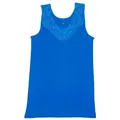 Produktbild: Toker Collection® Achselhemd Damen Unterhemd mit extra breiter Spitze (1 Stück, einzeln gepackt) Spitze in vielen Varianten blau 56/58