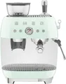 Produktbild: SMEG EGF03PGEU Espressomaschine mit Mahlwerk pastellgrün 50s Style