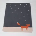 Produktbild: David Fussenegger Babydecke Juwel Fuchs unter Sternen 70 x 90 cm Grau - 6776/90