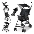 Produktbild: KIDIZ® Kinderwagen CITY Buggy Kinderbuggy klappbar Sportwagen Faltbar 360° 4-Zoll-Räder Inkl. Sonnen- und Regenverdeck zusammenklappbar 5-Punkt-Sicherheitsgurt ab 6 Monate
