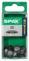 Produktbild: Spax Abdeckkappen schwarz zum stecken - 25 Stk.  Abdeckkappen