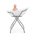 Produktbild: Baby Badewanne mit Gestell 4 Set TÜV Rheinland zertifiziert! Babybadewannen + Badewannensitz +Abfluss + Gestell - Babywanne mit Ständer! Pflegeset für Neugeborene.