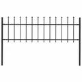 Produktbild: Gartenzaun mit Spears Top 1,8 m Stahlschwarz