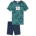 Produktbild: Schiesser Pyjama kurz - Boys World Organic Cotton (2 tlg) leichter Schlafanzug Kurz grün 104 EU