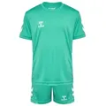 Produktbild: hummel T-Shirt Sportset Regular Fit Logodruck (2-tlg) hmlLOGO SET KIDS grün 116 EU