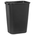 Produktbild: Rubbermaid Commercial Products Abfalleimer aus Kunststoff 39 L Schwarz – Für Büro & Zuhause, passt unter Schreibtisch, Spüle oder Schrank – FG295700BLA