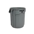 Produktbild: Rubbermaid Commercial Products BRUTE Sammelcontainer mit Luftkanälen 76 L Grau – Für Gastgewerbe, Büros, Klassenzimmer und Gewerbe – FG262000GRAY
