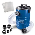 Produktbild: Scheppach Absauganlage DC100 inkl. Adapterset | 65 Liter Füllmenge | Metallbehälter mit Griff | 100 mm Schlauchanschluss | 1200W | Luftleistung: 215 m³/h | inkl. Filterpatrone und 4X Papierfilter