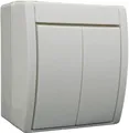 Produktbild: Busch-Jaeger 2601/5 W-54 Feuchtraum-Schalterprogramm Serienschalter Ocean Aufputz Weiß 1 St.