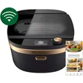 Produktbild: Philips Air Steam Cooker, App-Steuerung, LED-Display, Spühlmaschinenfest, 7.0 L, 1650 W, Schwarz (NX0960/90) - Schwarz