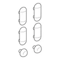 Produktbild: Geberit Puffer-Set Renova für WC-Deckel
