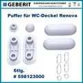 Produktbild: Keramag Sitz- Deckelpuffer Satz für Renova WC-Sitz Nr.1 (bis 2006) - 598123000