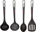 Produktbild: Tefal Kochbesteck-Set Ingenio Küchenutensilien, robust, hitzebeständig bis 230 °C (Set, 4-tlg., 1x Passierlöffel, 1x Kochlöffel, 1x Pfannenwender 1x Schöpfkelle), spülmaschinenfest für eine mühelose Reinigung, K206S4