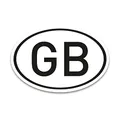 Produktbild: GB Magnet Länderkennzeichen Großbritannien Schwarz-Weiß - 17,5 x 11,5 cm DIN genormt - PKW LKW Wohnmobil Auto - verpflichtend außerhalb der EU - kfz719