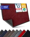 Produktbild: Entrando Fußmatte 40x60 cm waschbar & wetterfest – Schmutzfangmatte für Innenbereich & Außenbereich, mit Gummirücken, saugstark & farbecht, Türmatte Flur (Rot Schwarz)