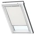 Produktbild: VELUX Verdunkelungsrollo Uni Beige 1085, CK04, GGU,Solar,VELUX,weiße Schiene