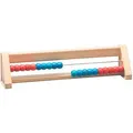 Produktbild: Wissner Rechenschieber RE-Wood, 20 Perlen, Rechenrahmen, aus Holz, rot / blau