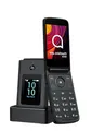 Produktbild: TCL Onetouch 4043 Smartphone, einfach zu bedienen, große Tasten, 4G, Zwei Clip-Displays, Taschenlampe, 1380-mAh-Akku, Bluetooth, Dual-SIM, 3,5-mm-Audioanschluss, mit Ladestation (Grau)