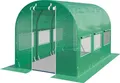 Produktbild: TOOLPORT Foliengewächshaus Gewächshaus 2x3m stabil & langlebig mit Fenster - reißfeste PE Plane 180g/m² grün transparent