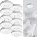 Produktbild: VisorTech 10er-Set drahtlos vernetzbare Funk-Rauchwarnmelder, 85 dB